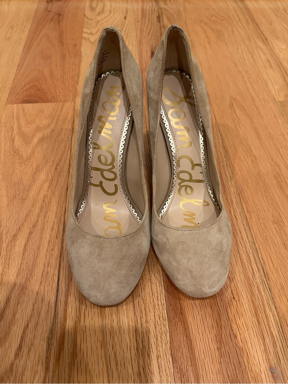 Sam Edelman Stillson suede leather heels
